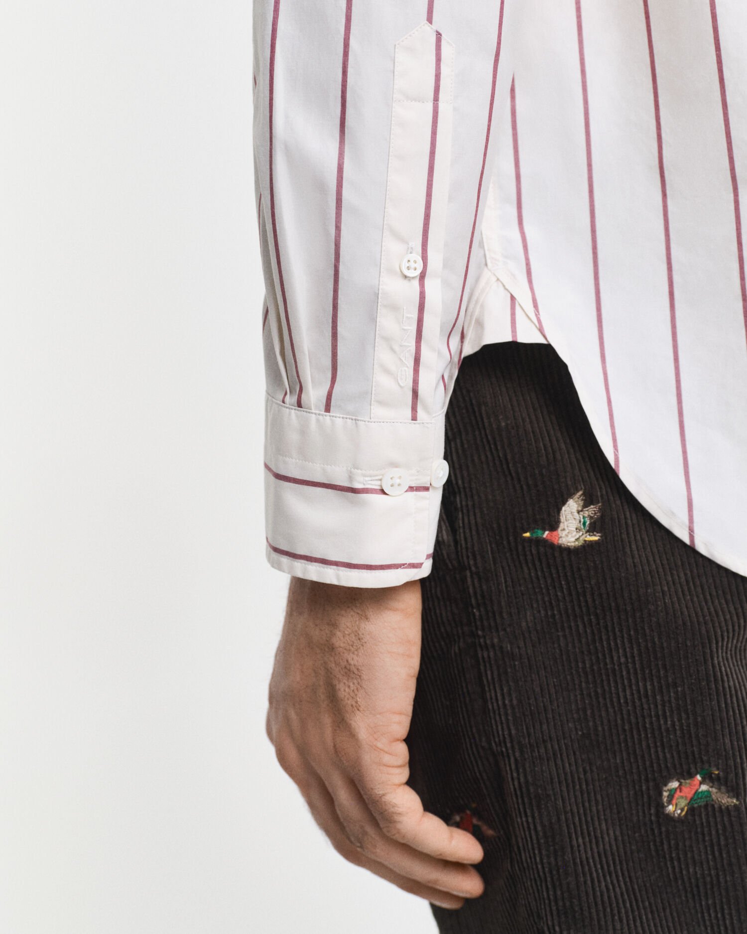 Relaxed Fit Striped Heritage Poplin Shirt