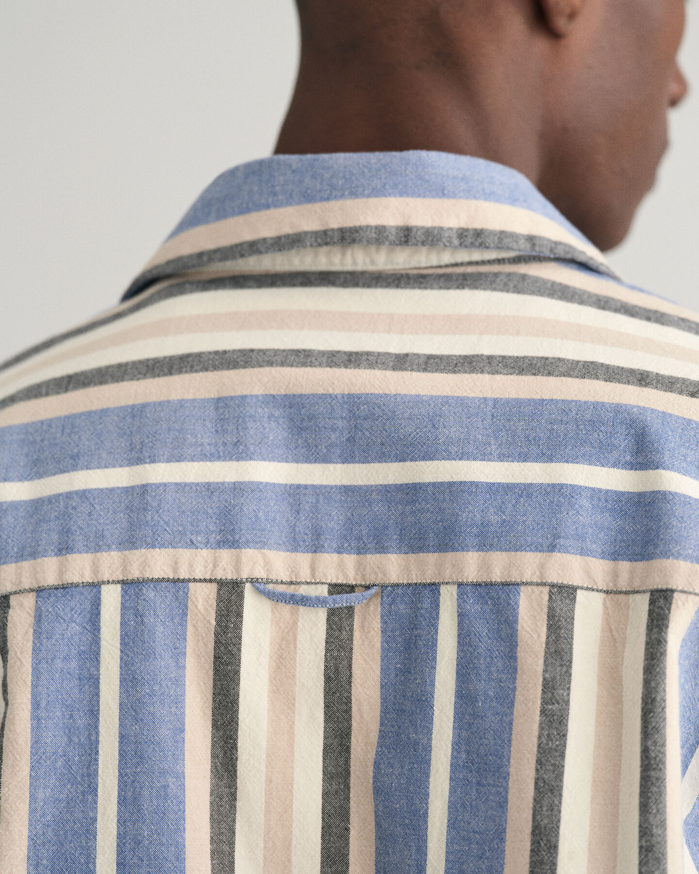 Relaxed Fit Wide Striped Short Sleeve Shirt