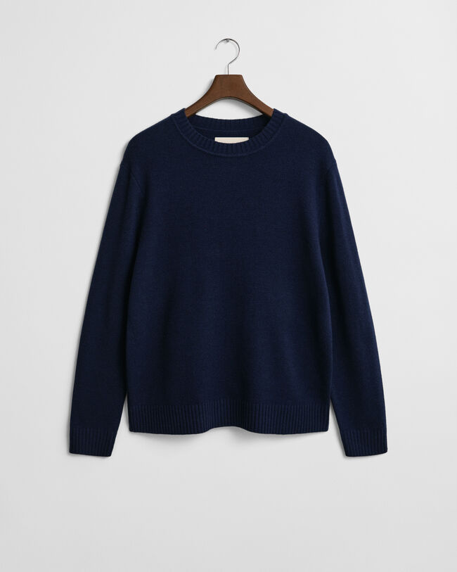 Cashmere Blend Crew Neck Sweater