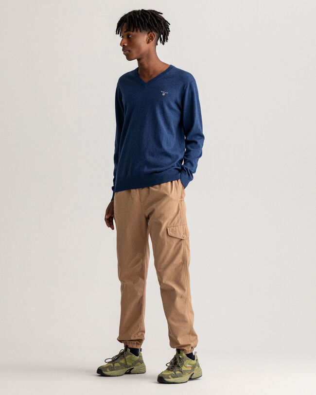 Cotton Wool V-Neck Sweater