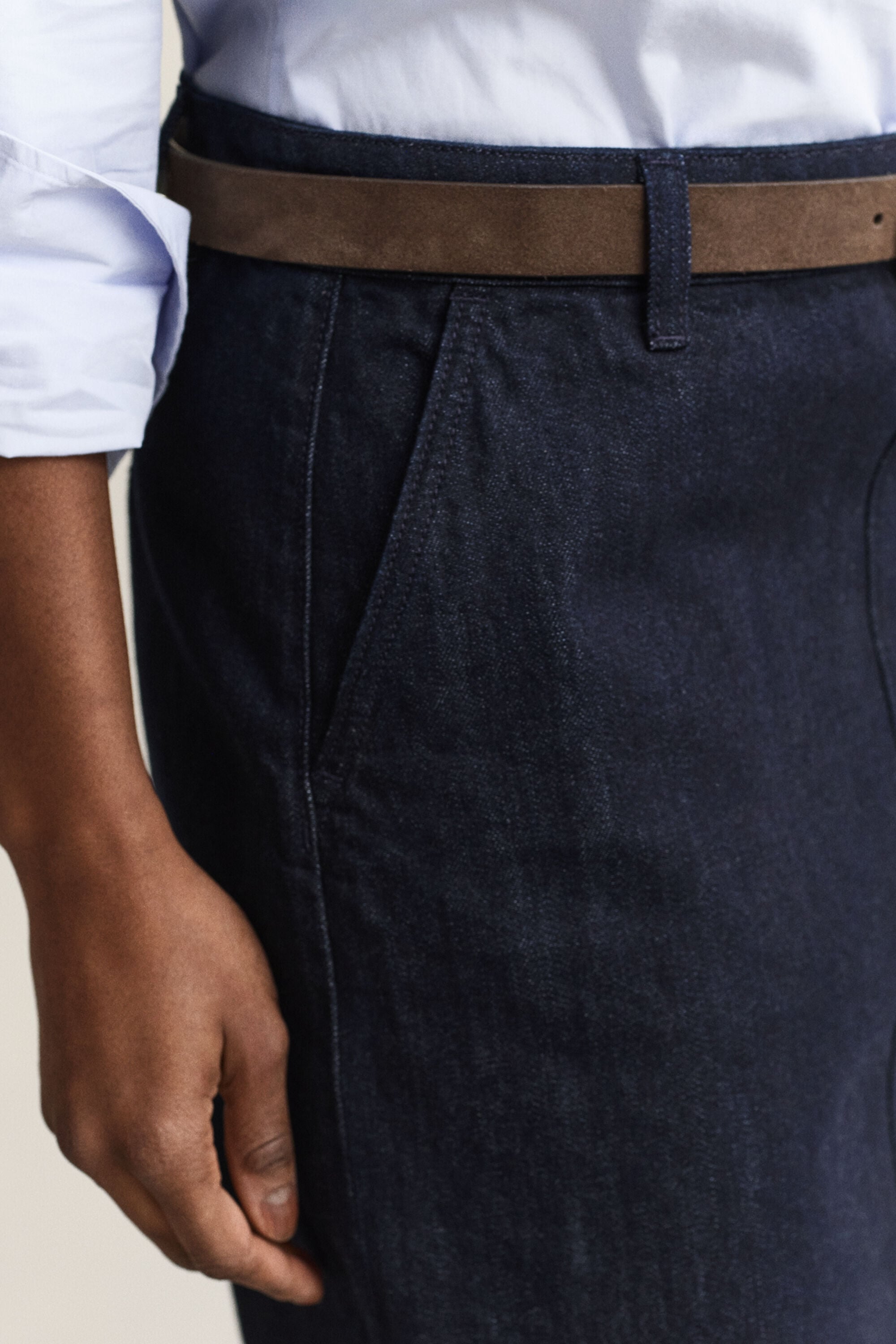 Denim Pencil Skirt
