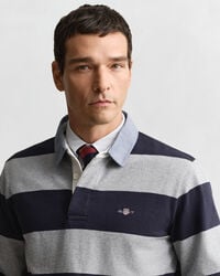 Chambray Collar Striped Heavy Rugger