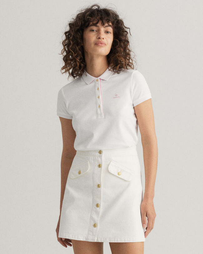 Contrast Collar Piqu&eacute; Polo Shirt