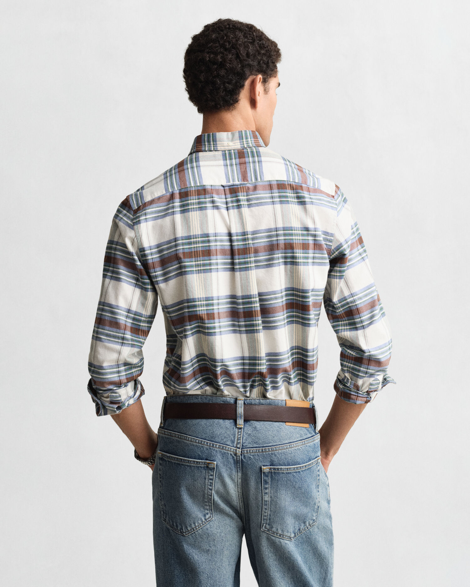 Regular Fit Classic Checked Oxford Shirt — WOODY GREEN