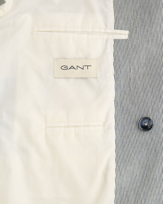 Oversized Striped Double Breasted Blazer