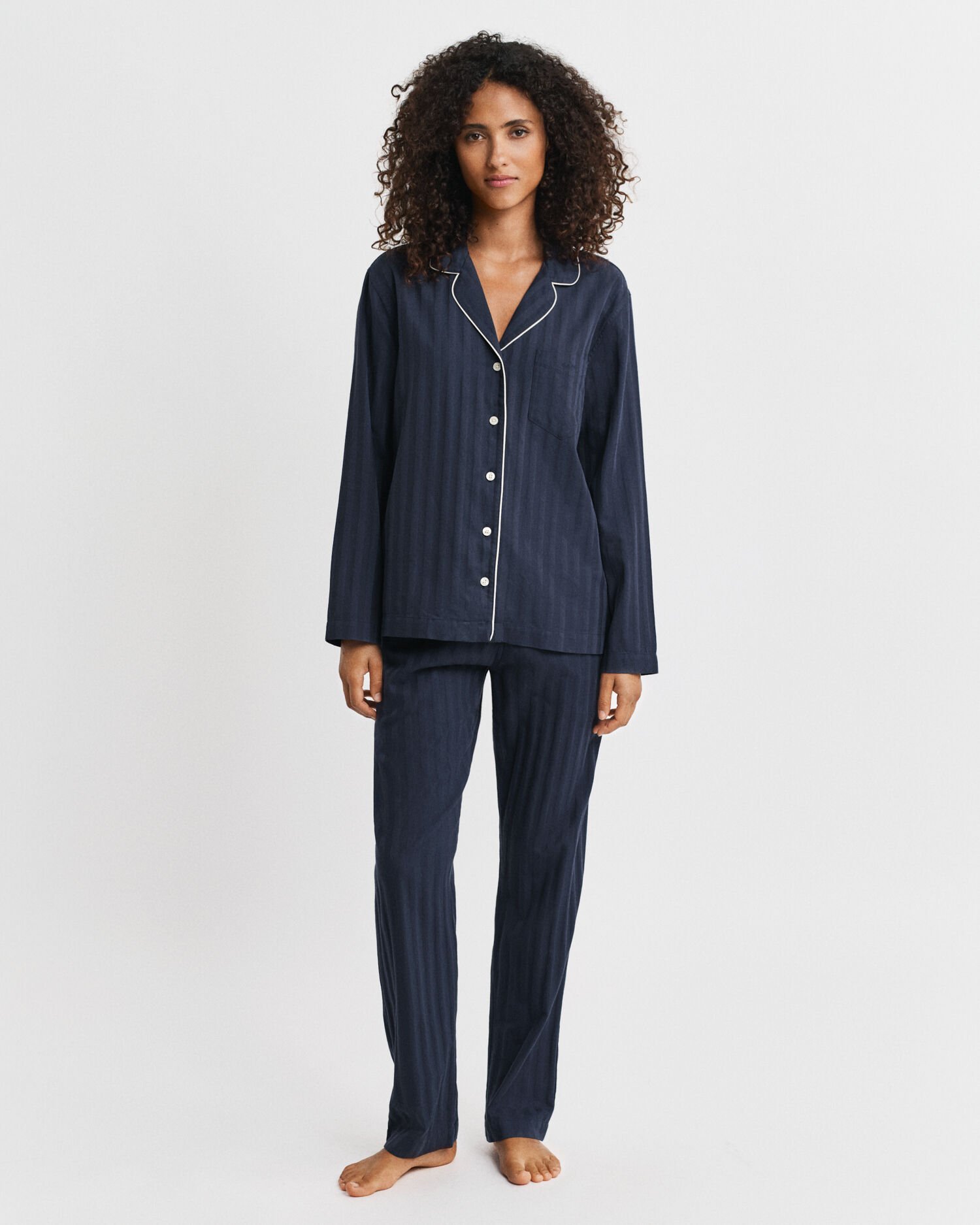 Satin Stripe Pajama Set Gift Box