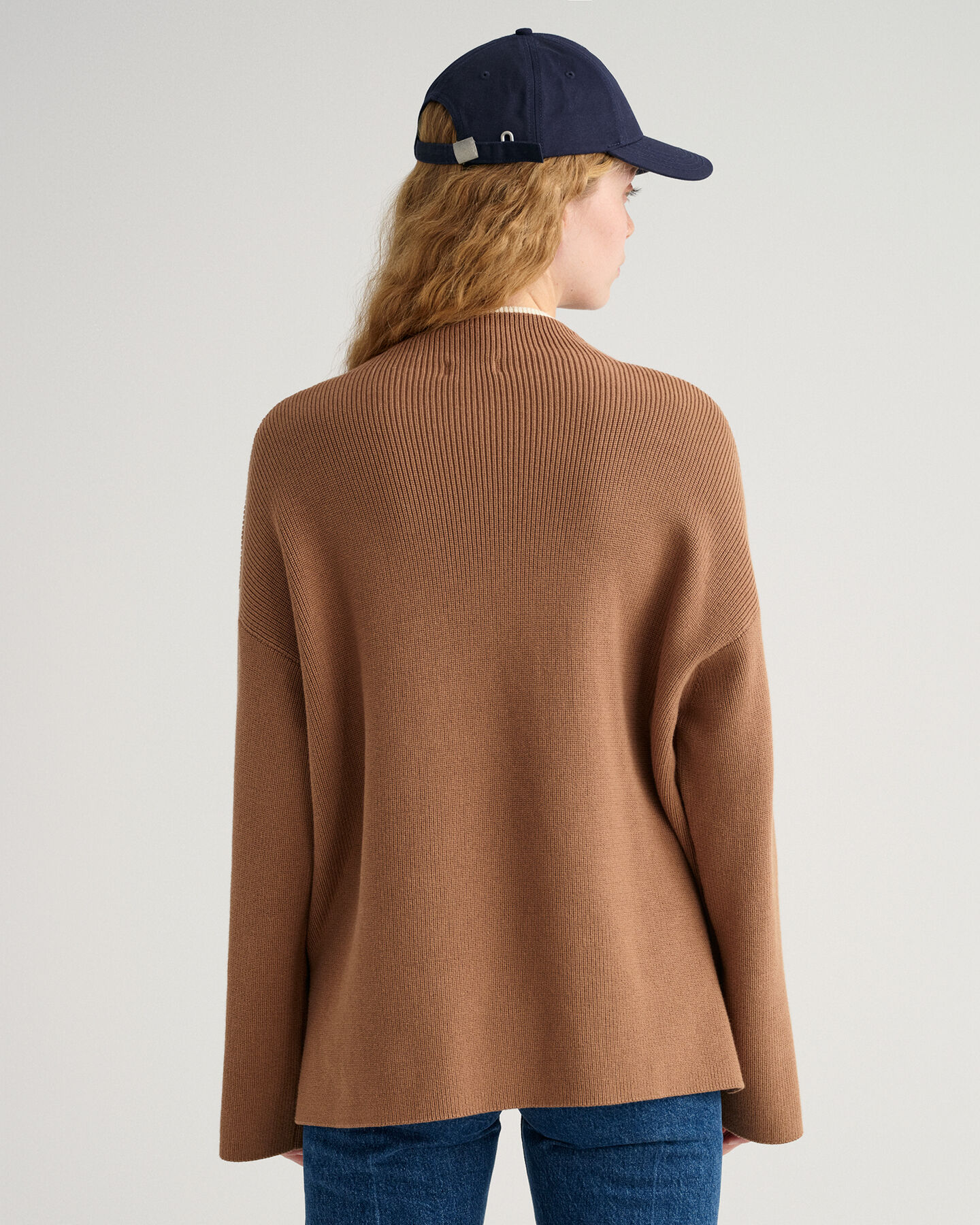 Ribbed Mock Neck Sweater