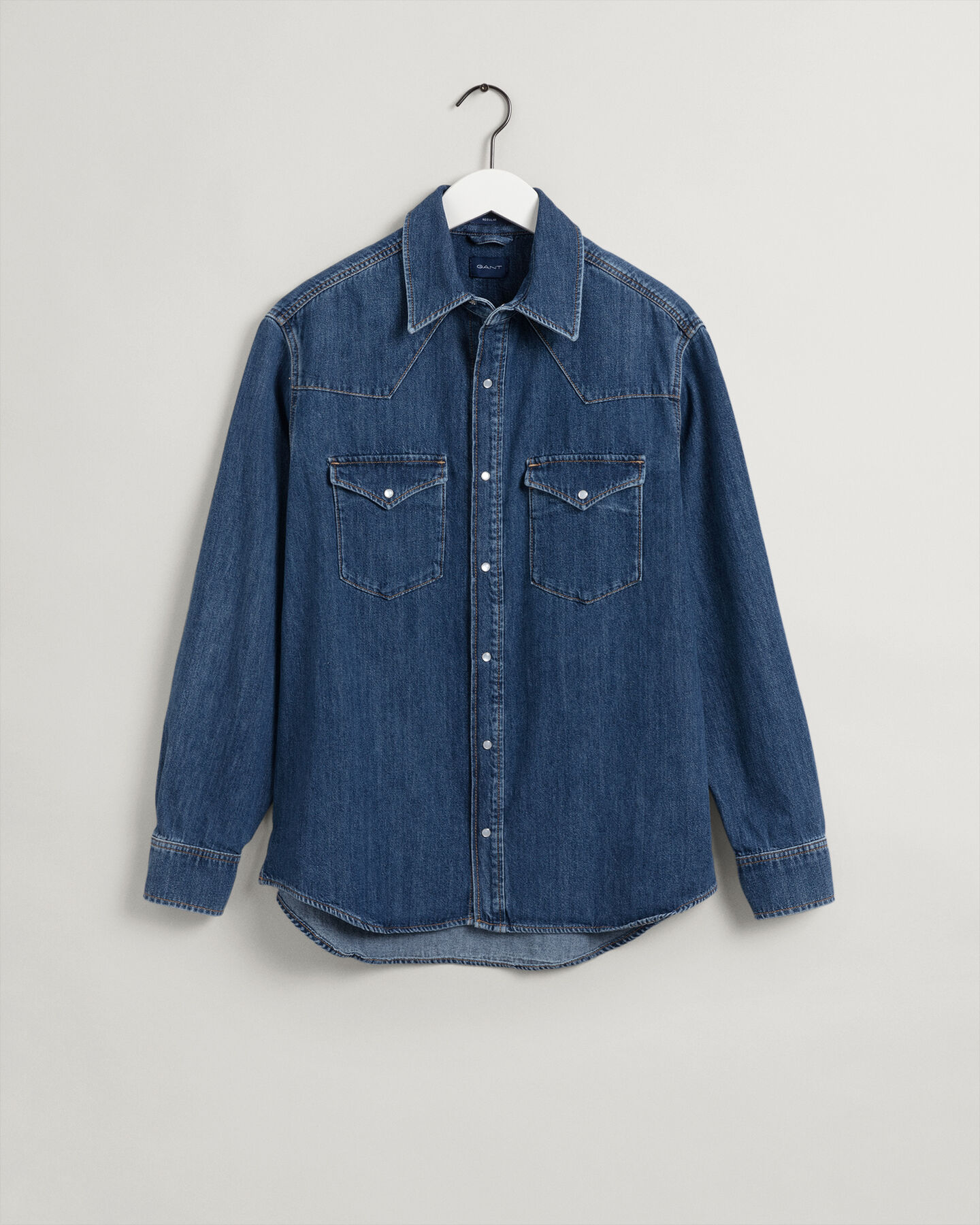 Relaxed Fit Western Denim Shirt