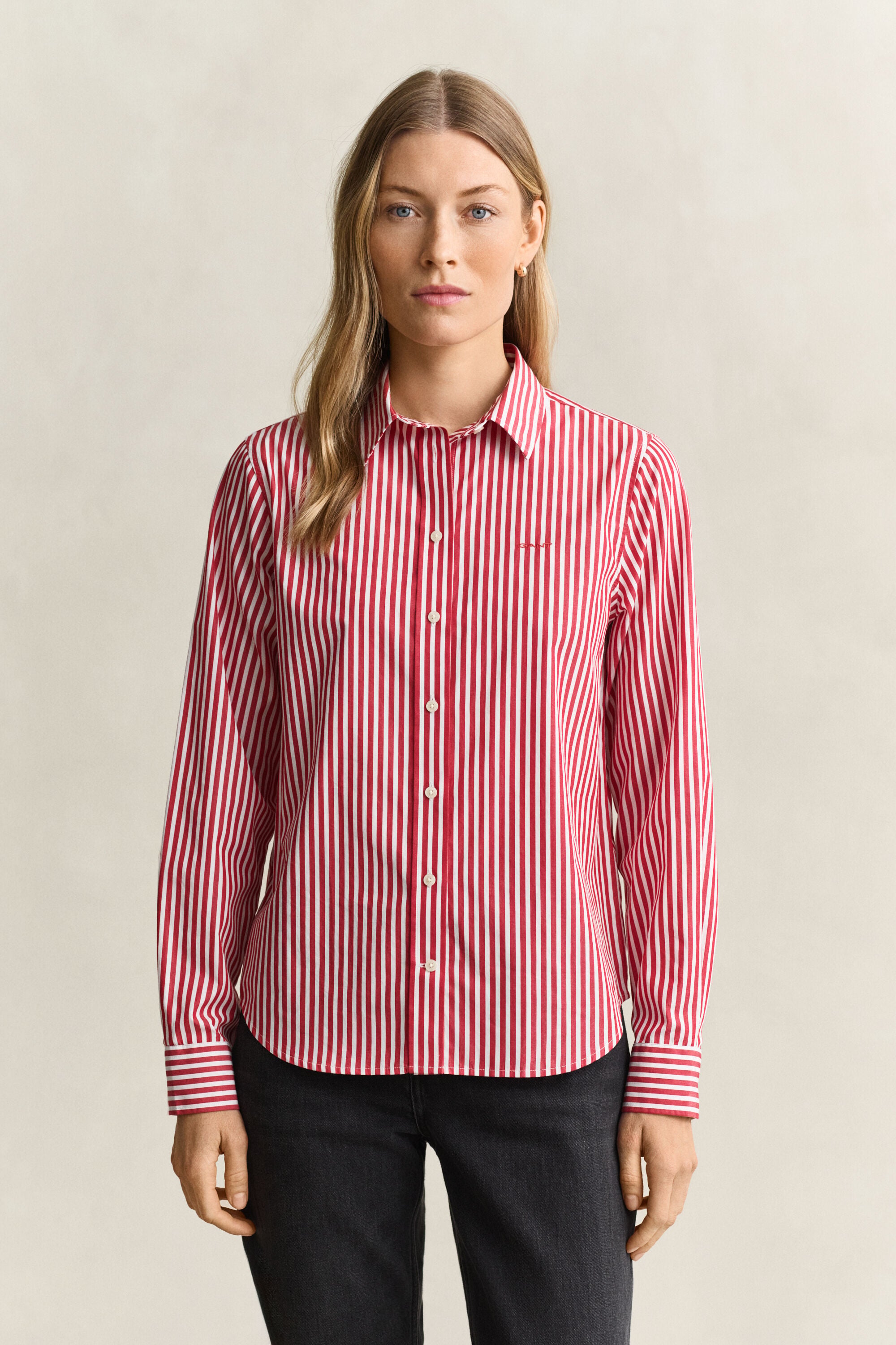 Classic Regular Striped Poplin Shirt