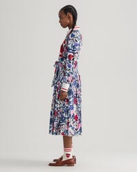 Tiger Flower Pleated Dress