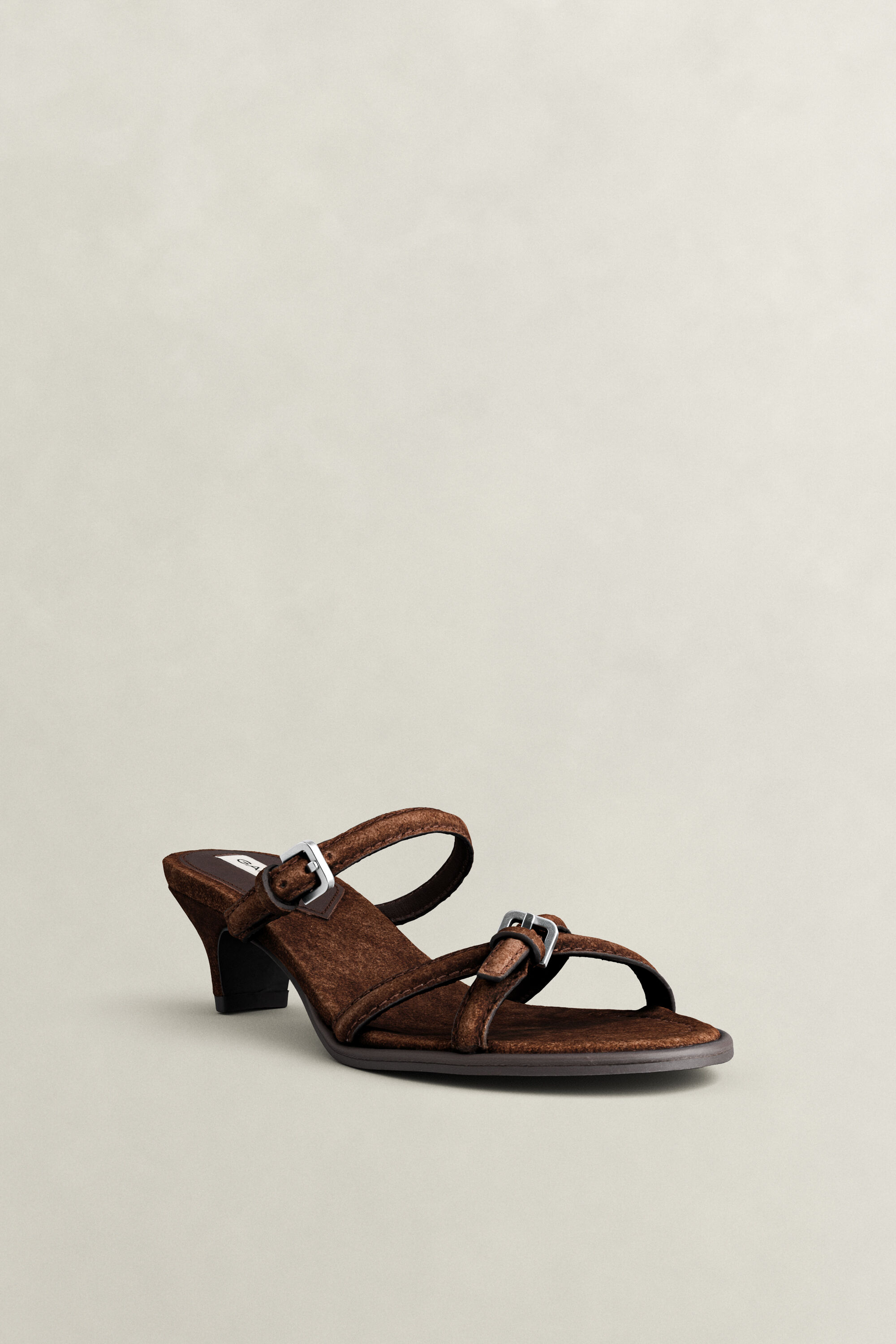 Talzy Suede Sandals — DARK BROWN