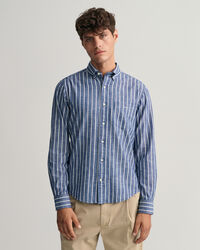Regular Fit Stripe Chambray Shirt