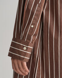 Oversized Striped Shirt Dress