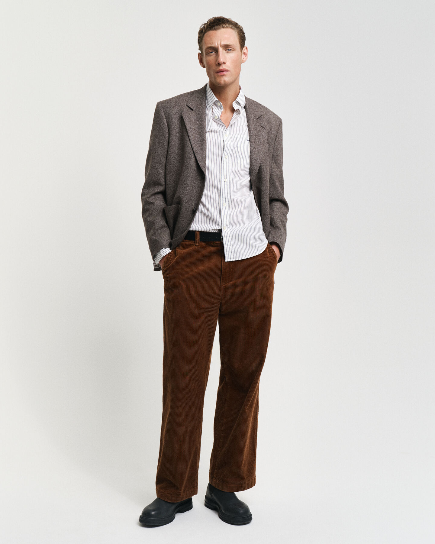 Regular Fit Striped Poplin Shirt