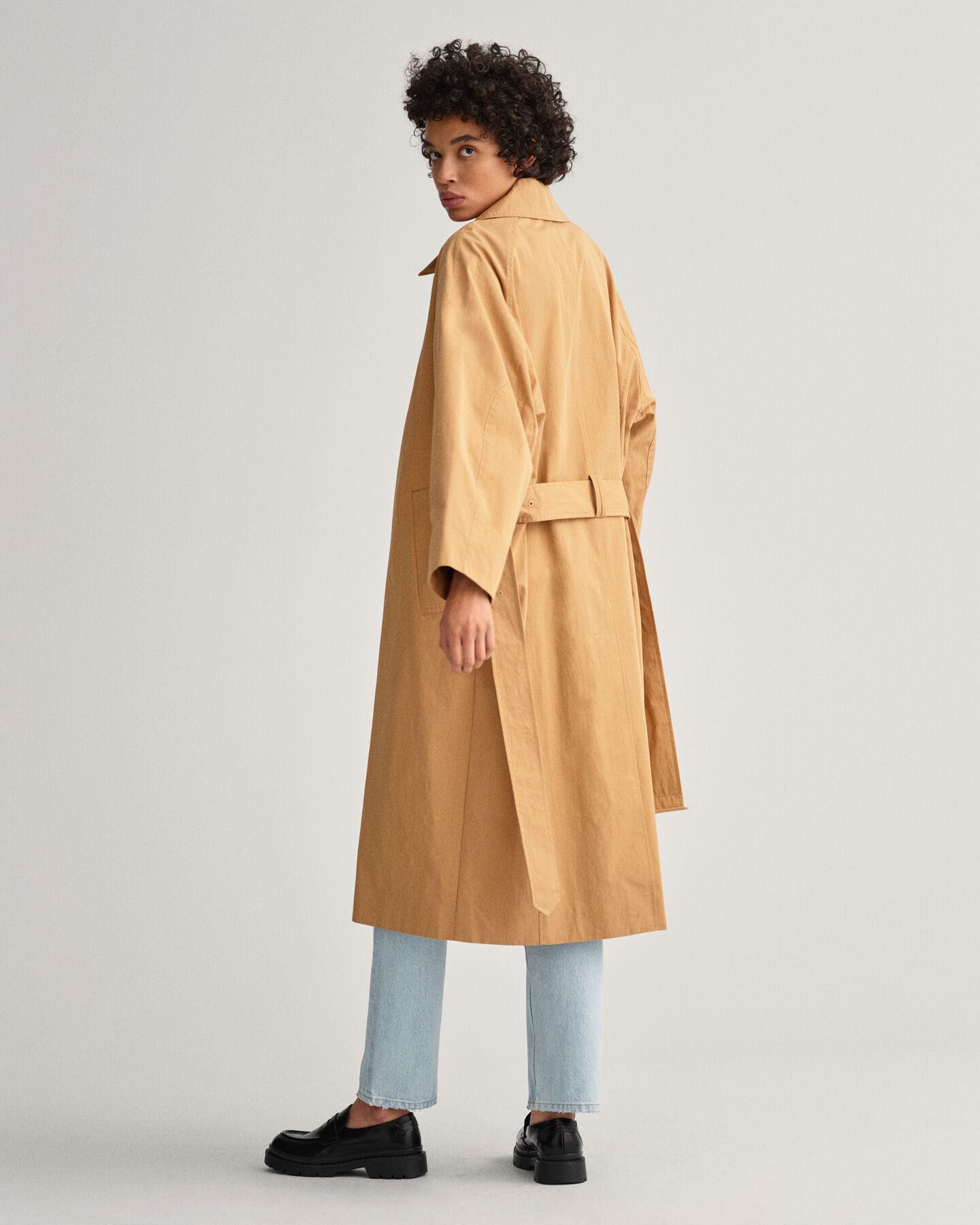 Cotton Blend Car Coat