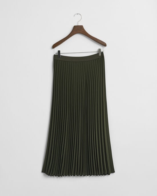 Pleated Midi Skirt