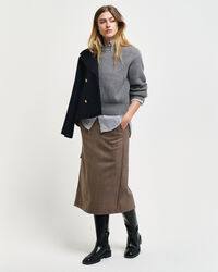 Checked Pencil Skirt