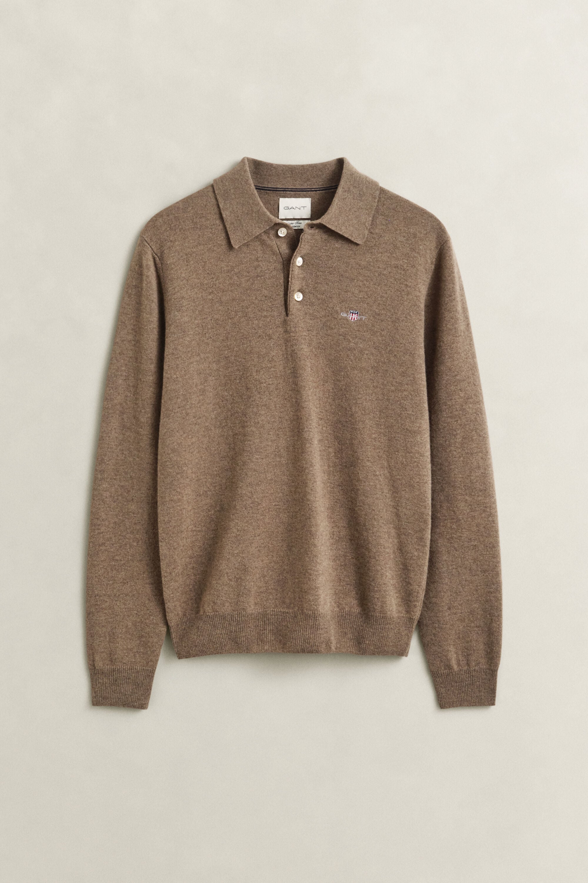 Superfine Lambswool Polo Sweater
