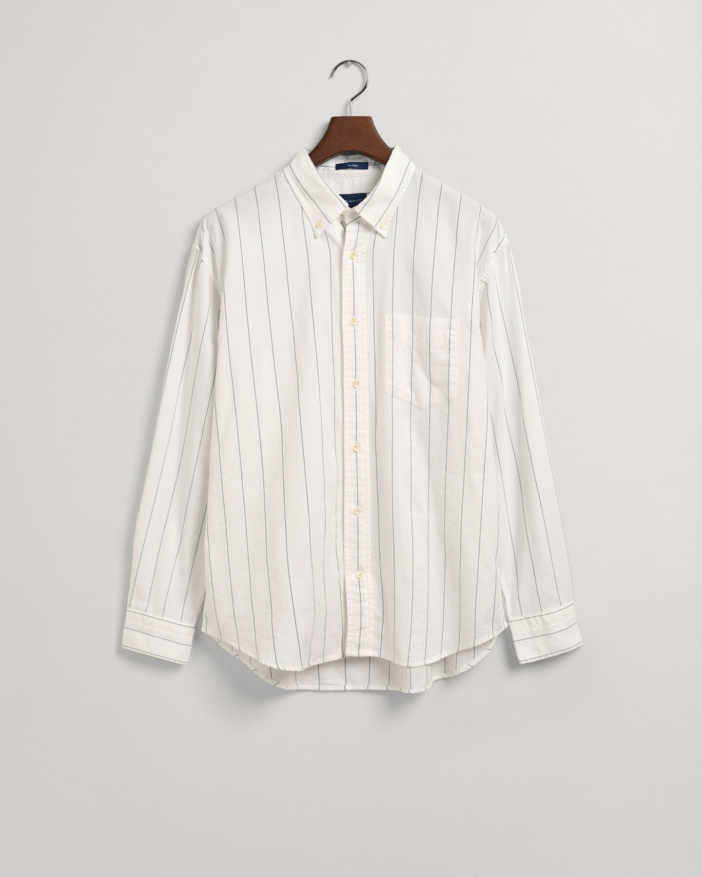 Relaxed Fit Pinstripe Oxford Shirt