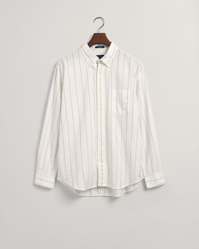 Relaxed Fit Pinstripe Oxford Shirt