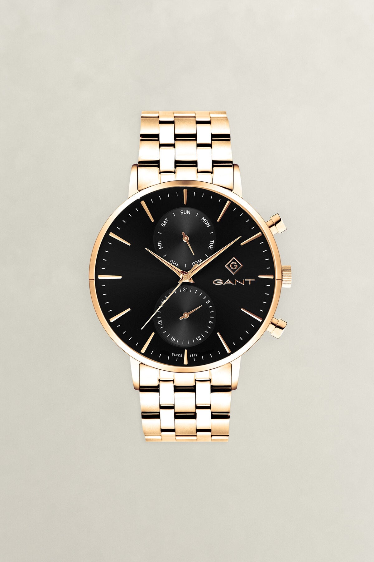 Park Hill Day-Date II Wristwatch — BLACK