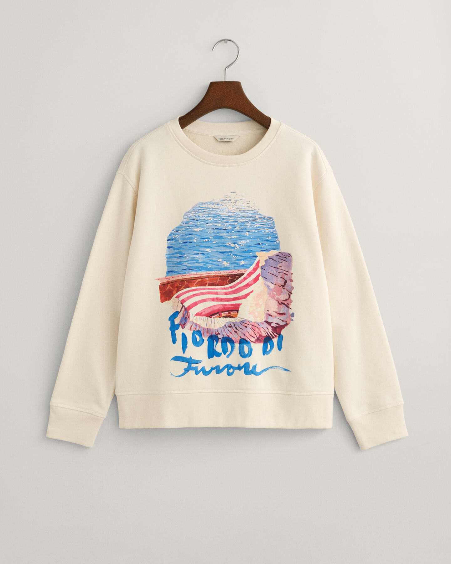 Scenery Print Crew Neck Sweatshirt