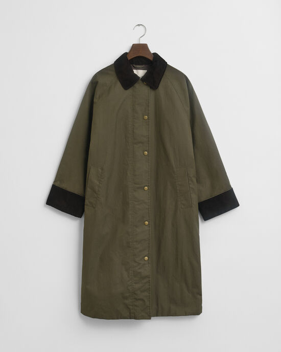 Waxed Cotton Car Coat