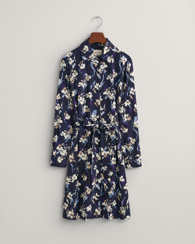 Floral Print Shirt Dress