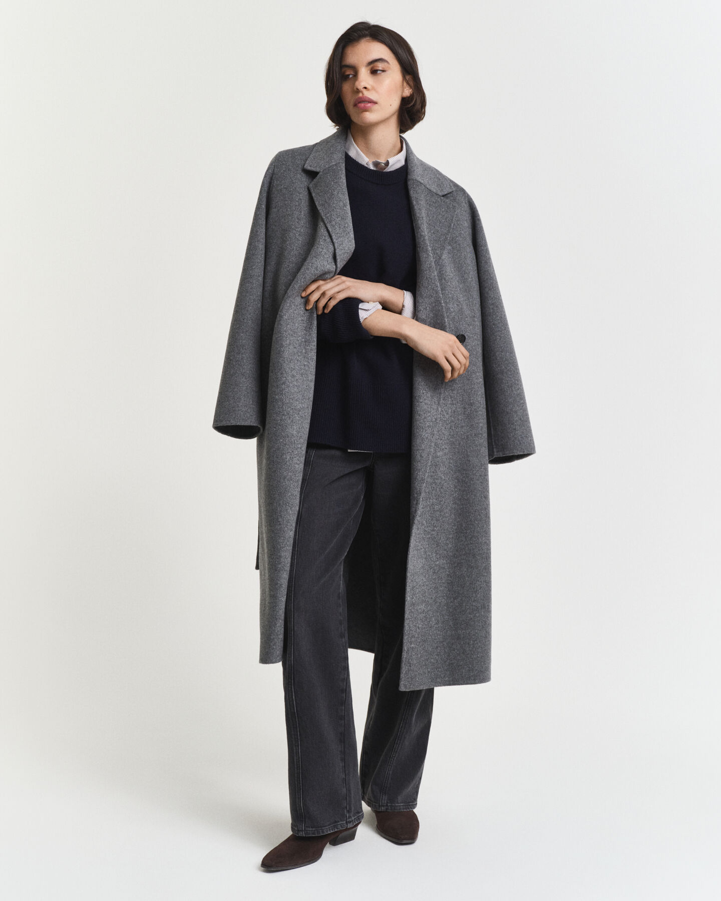 Soft Wool Cashmere Blend Crew Neck Sweater