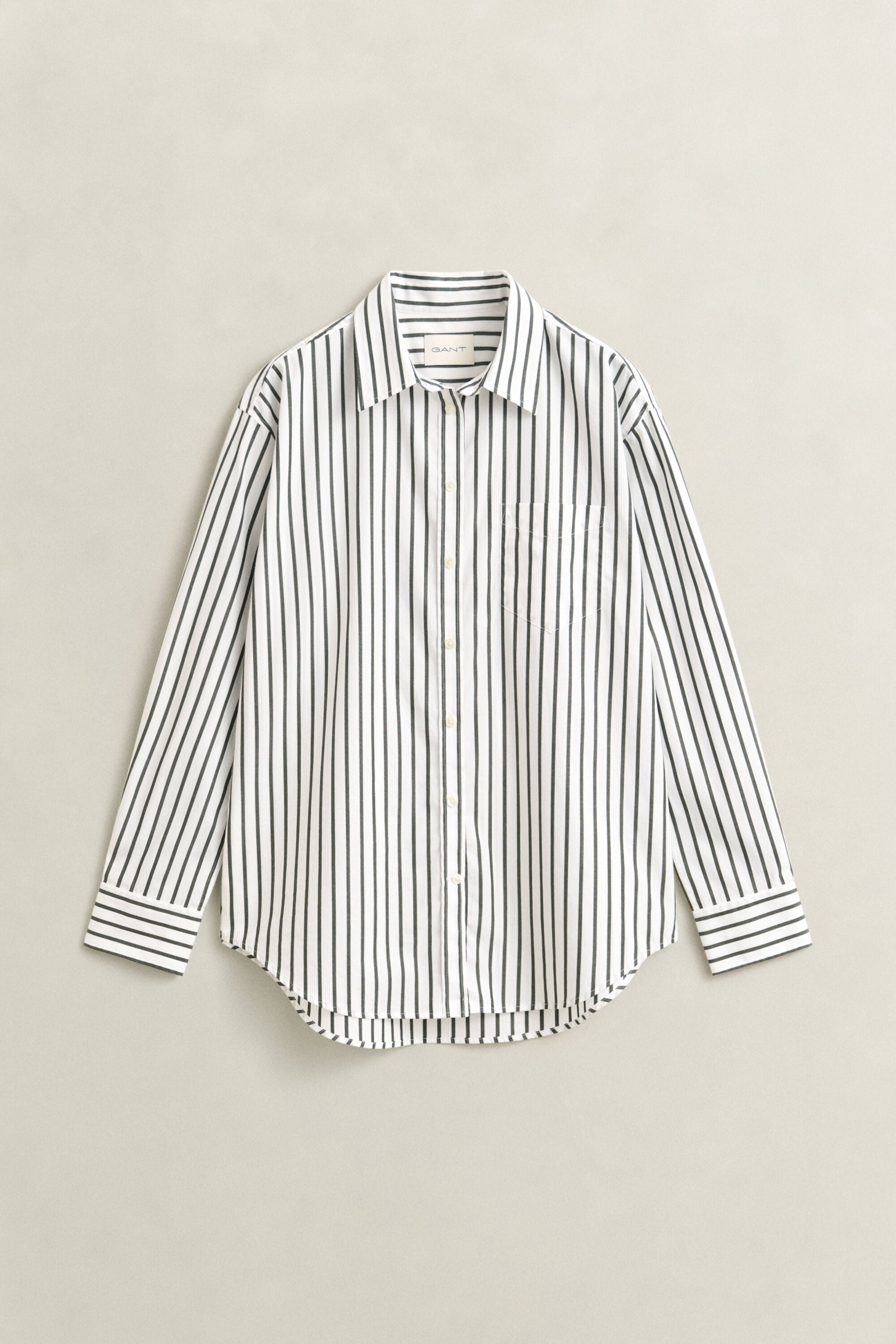 Relaxed Fit Striped Classic Poplin Shirt