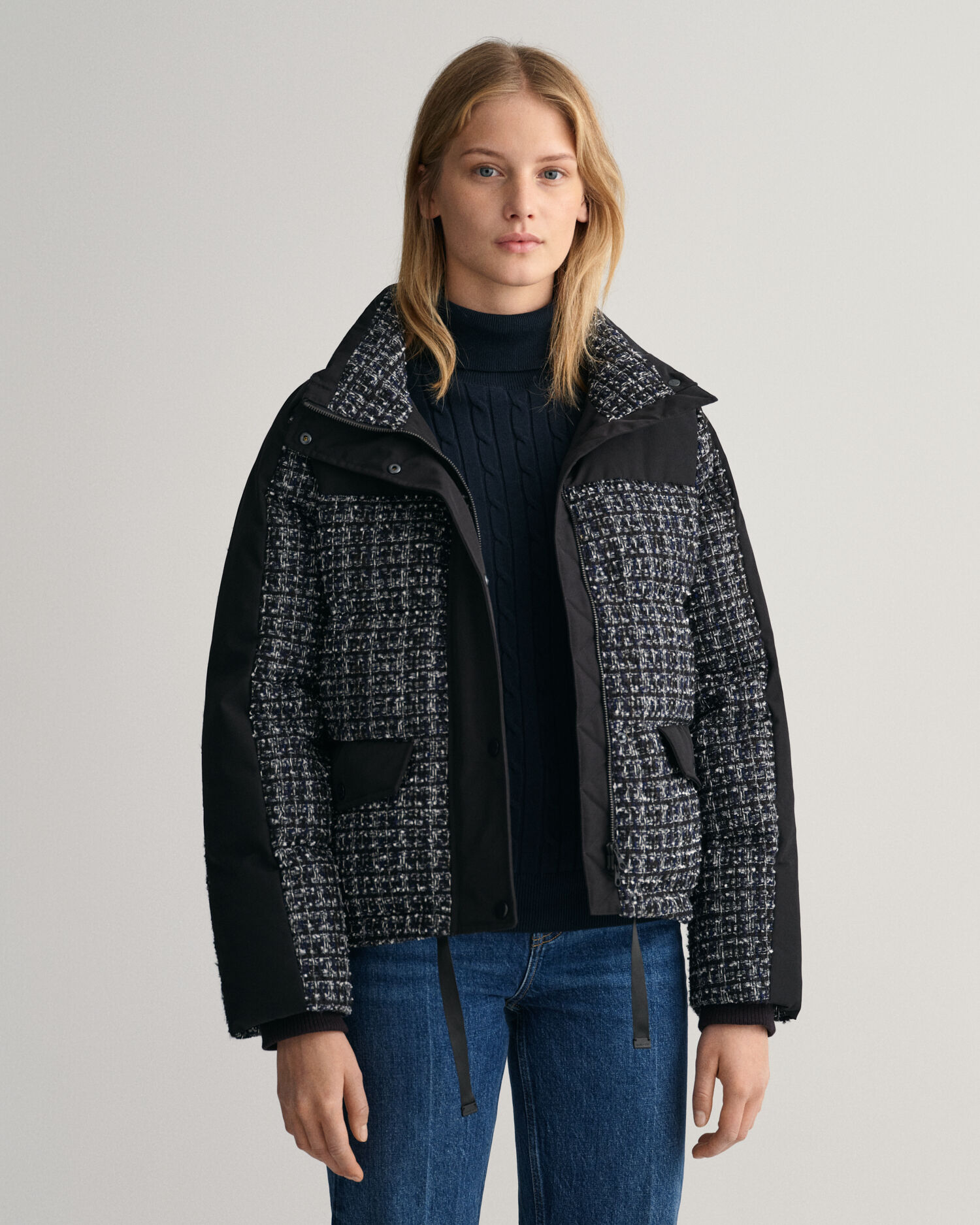 Tweed Down Jacket - GANT
