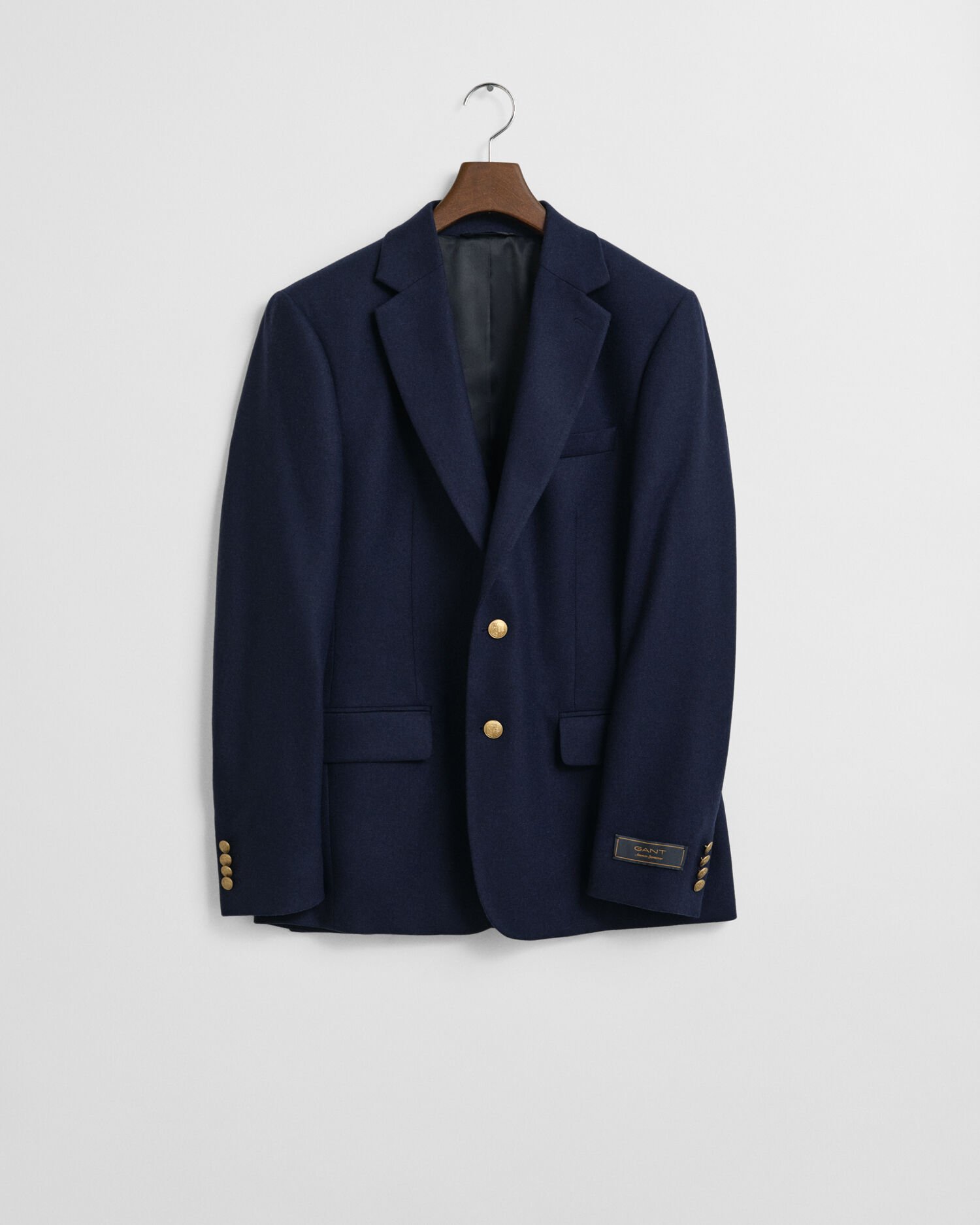 Slim Fit Wool Flannel Club Blazer