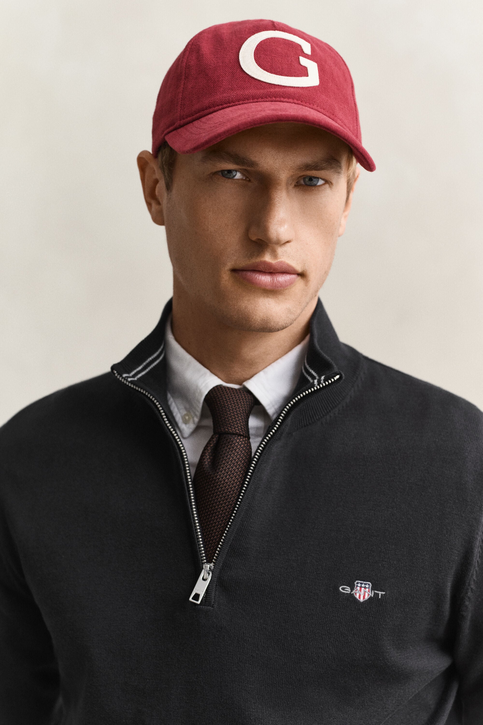 Classic Cotton Half-Zip Sweater