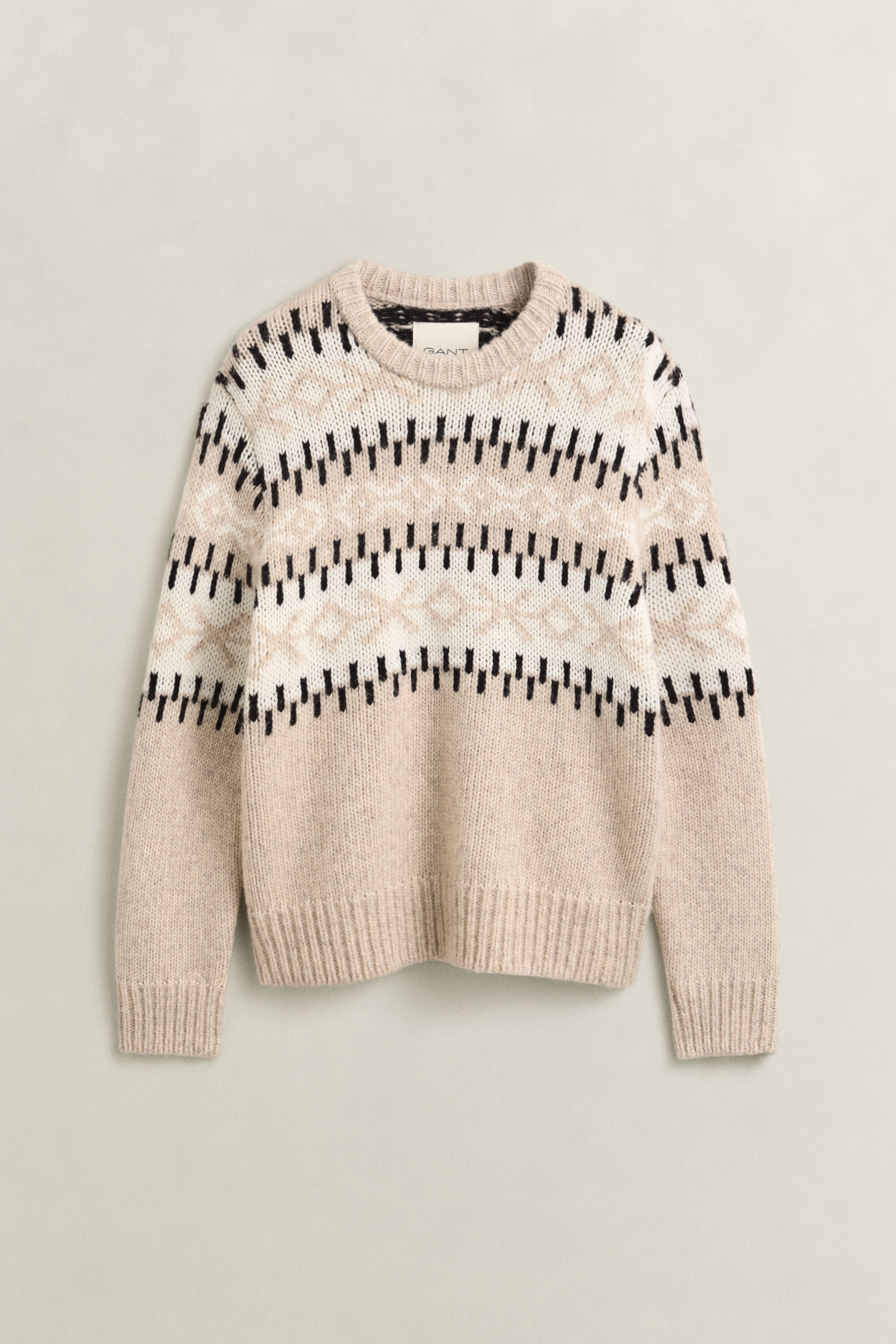 Alpaca Wool Blend Jacquard Sweater