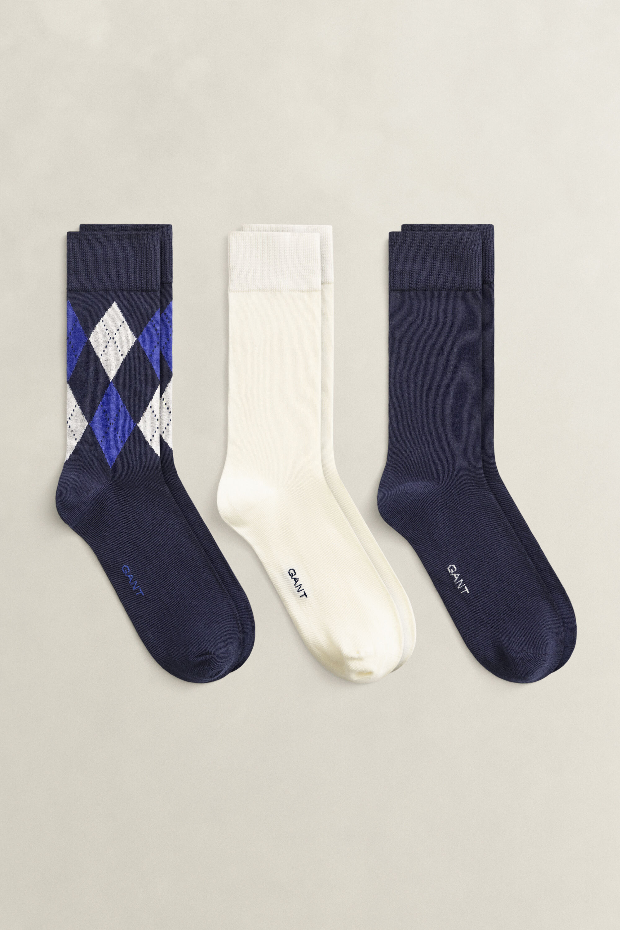 3-Pack Argyle Socks
