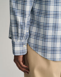 Relaxed Fit Textured Checked Shirt