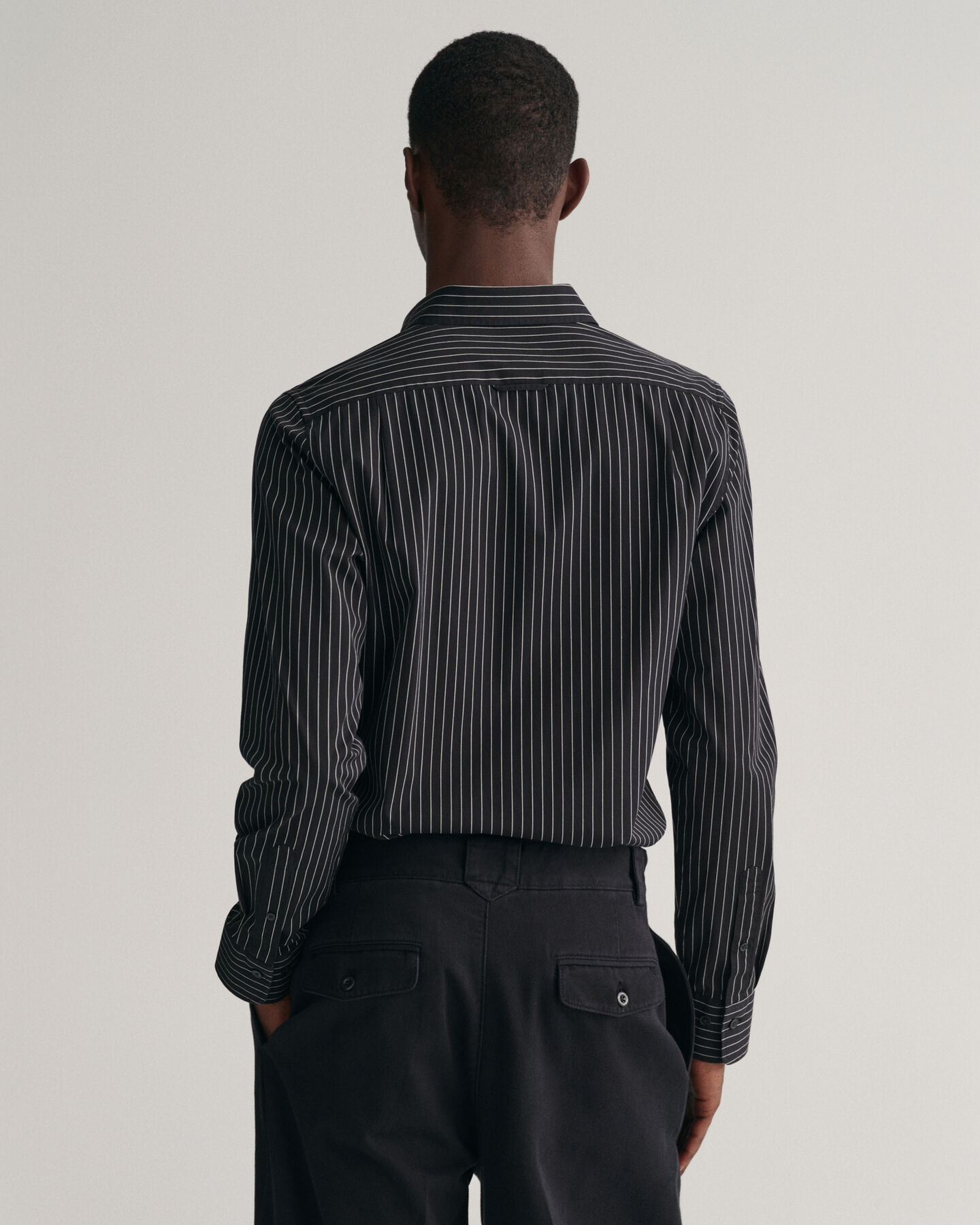 Slim Fit Formal Pinstriped Shirt