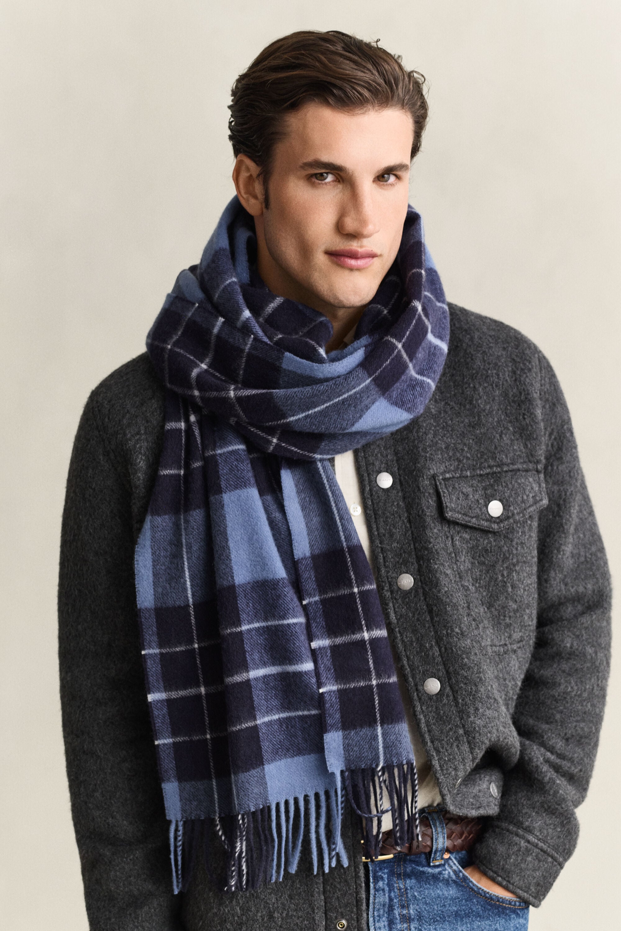 Checked Scarf