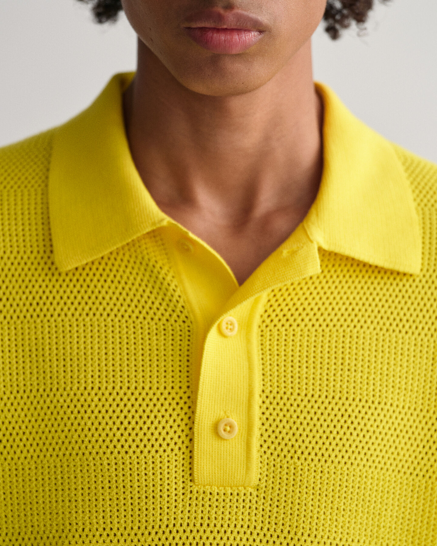 Textured Cotton Polo Shirt