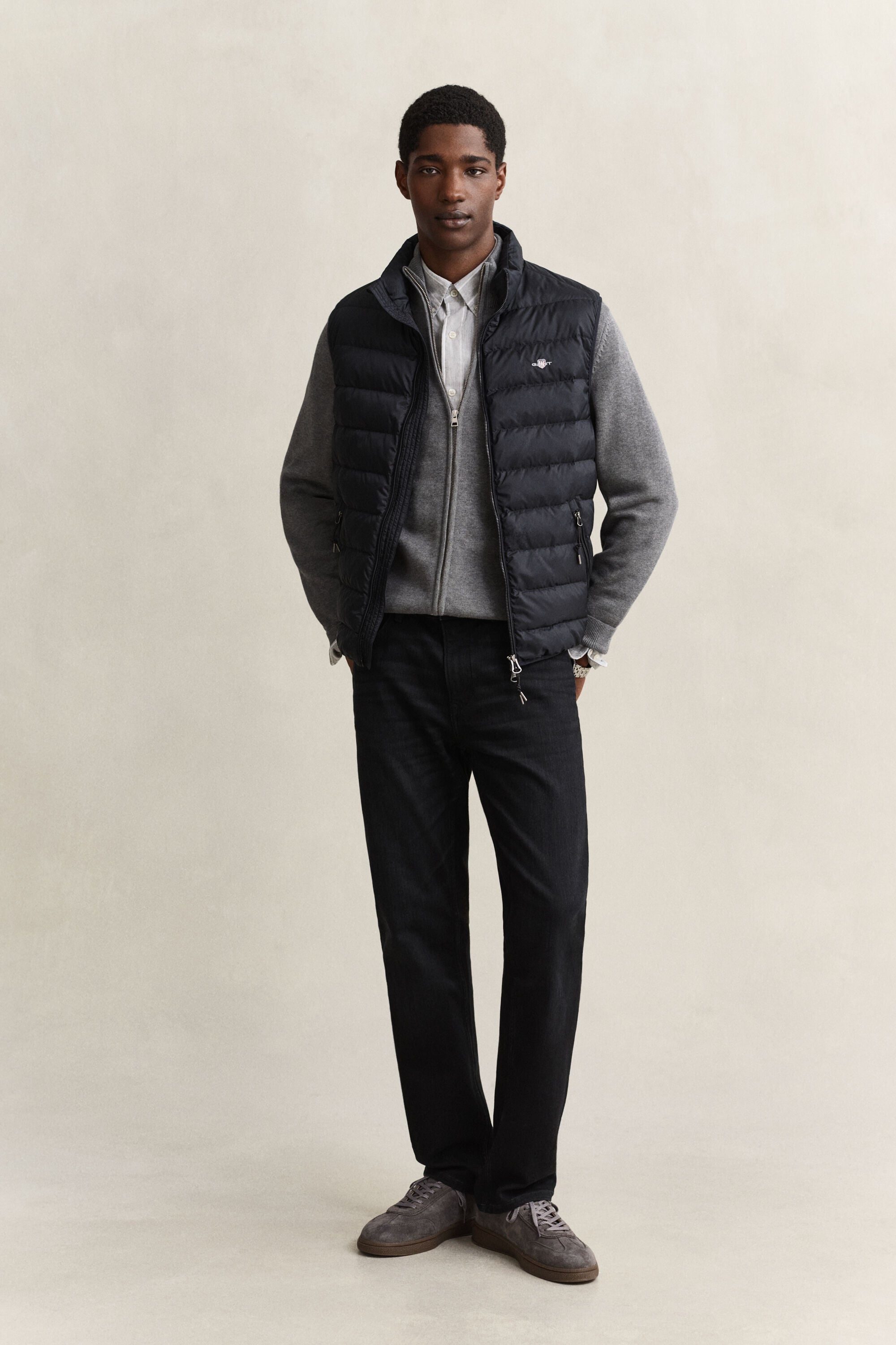Casual Cotton Zip Cardigan