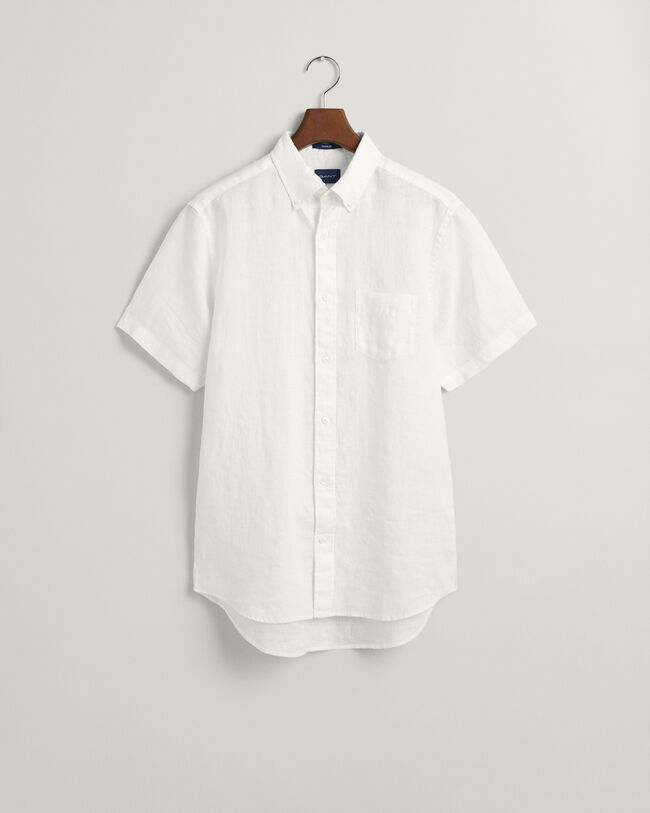 Regular Fit Linen Short Sleeve Shirt