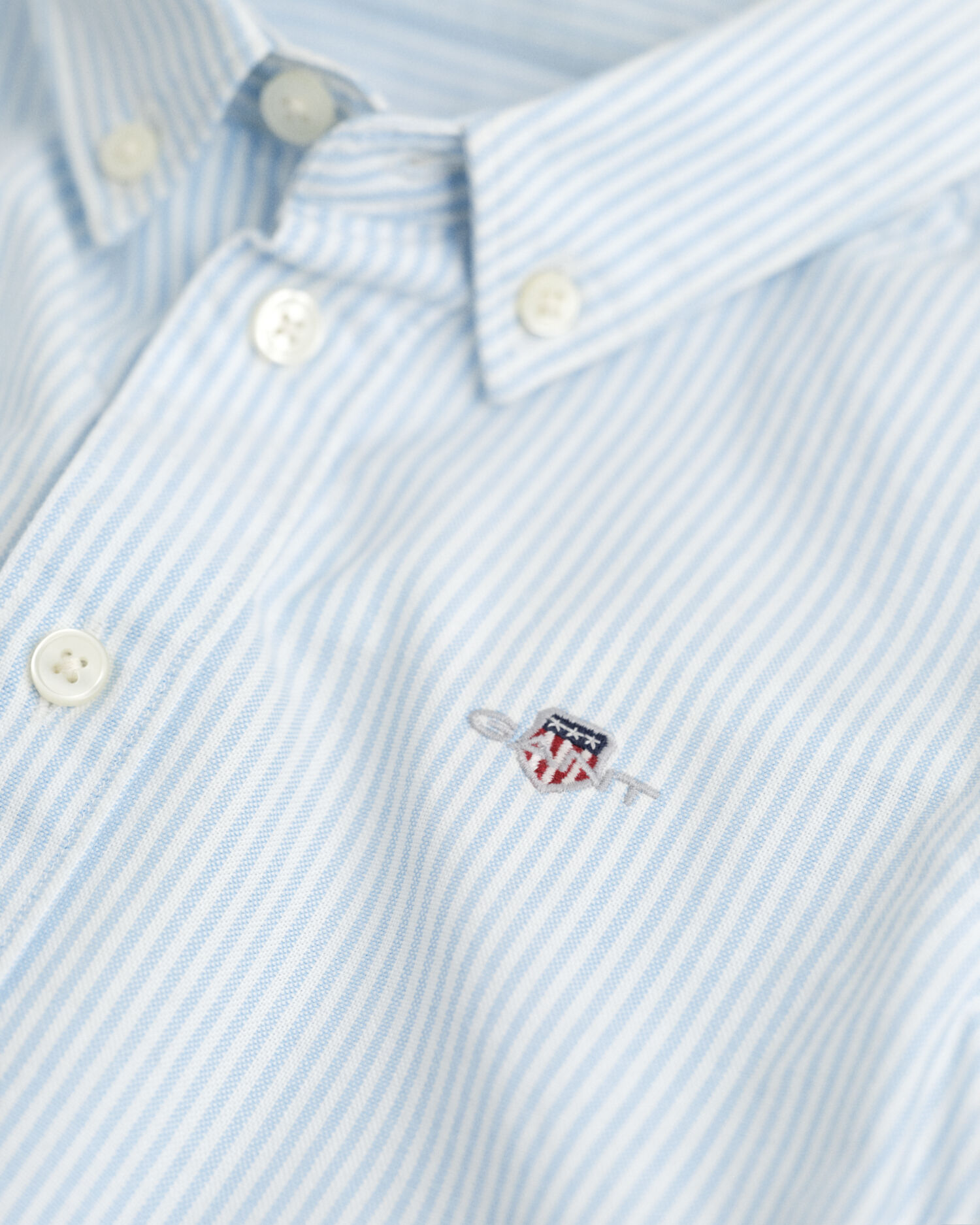 Kids Shield Striped Oxford Shirt