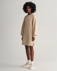 Logo Volume Long Sleeve Dress