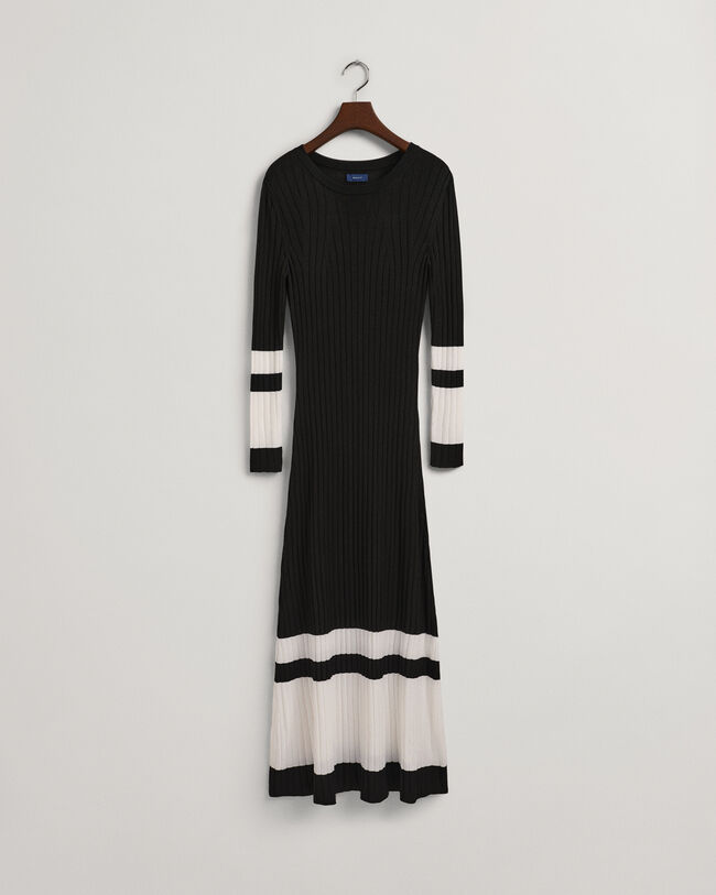 Block Stripe Ribbed Dress