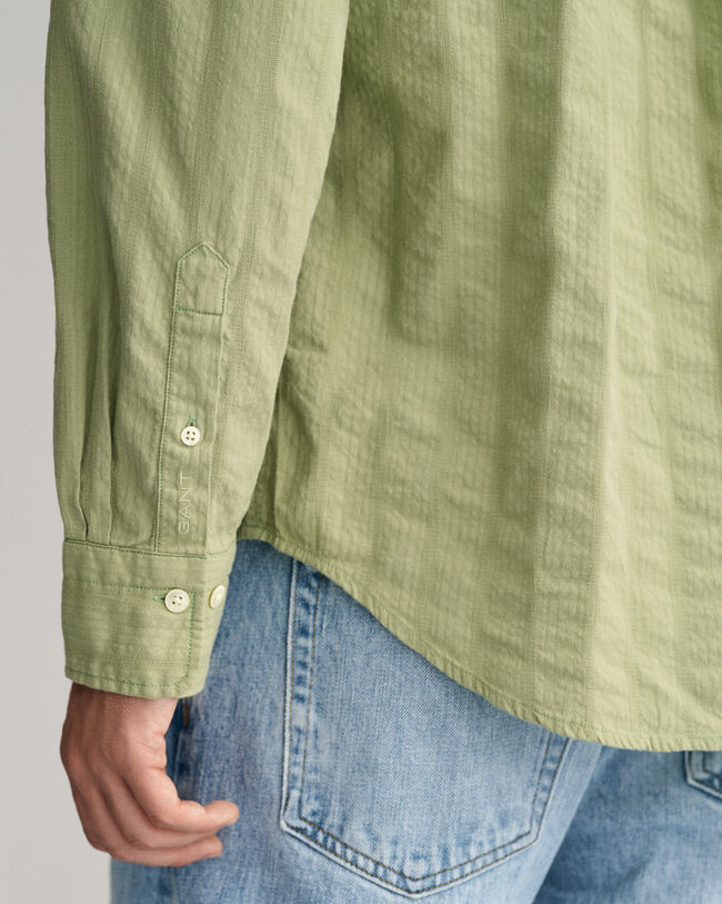 Relaxed Fit Dobby Striped Shirt