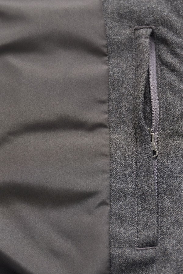 Hybrid Insulated Flannel Jacket — BLACK GREY