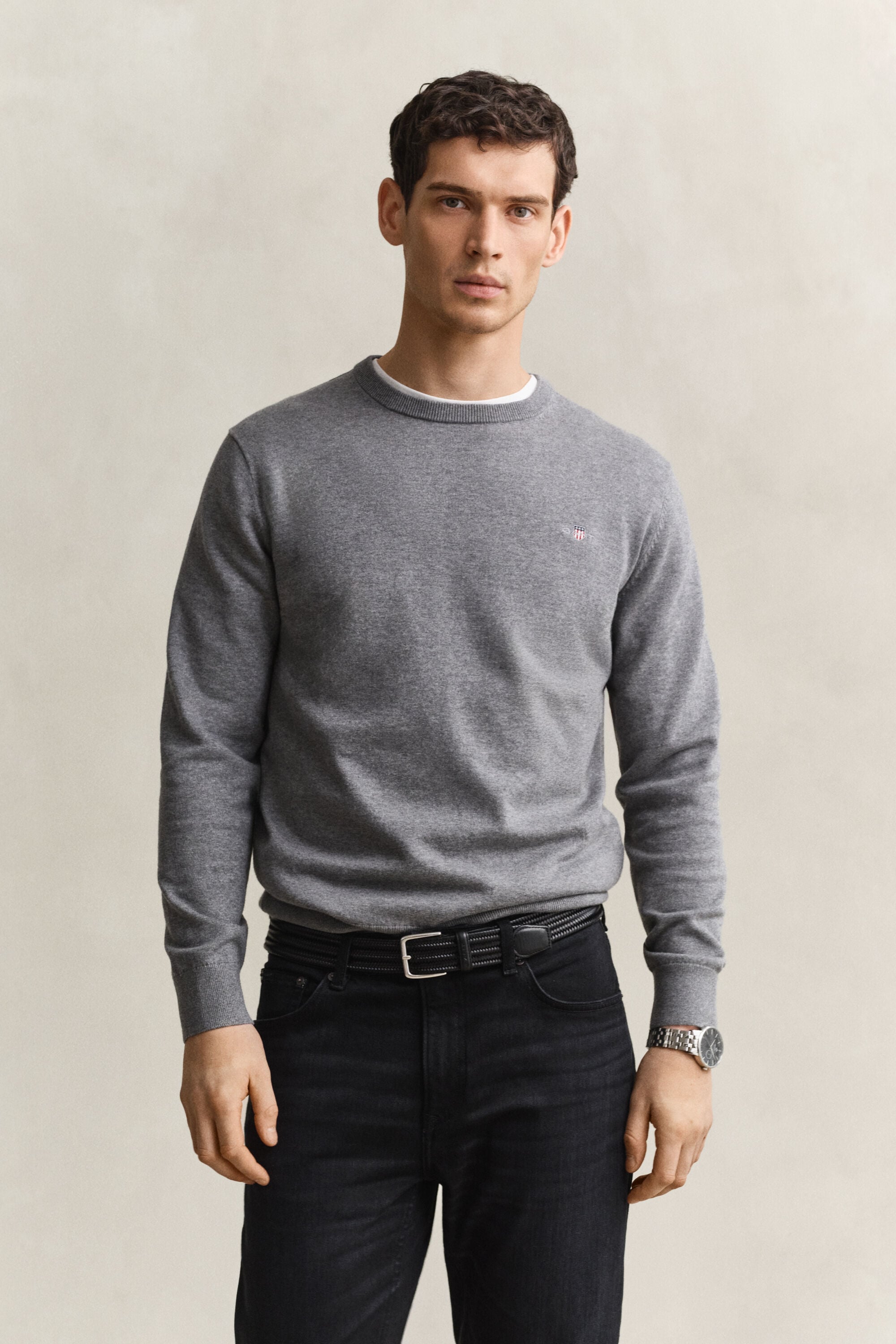 Cotton Crew Neck Sweater
