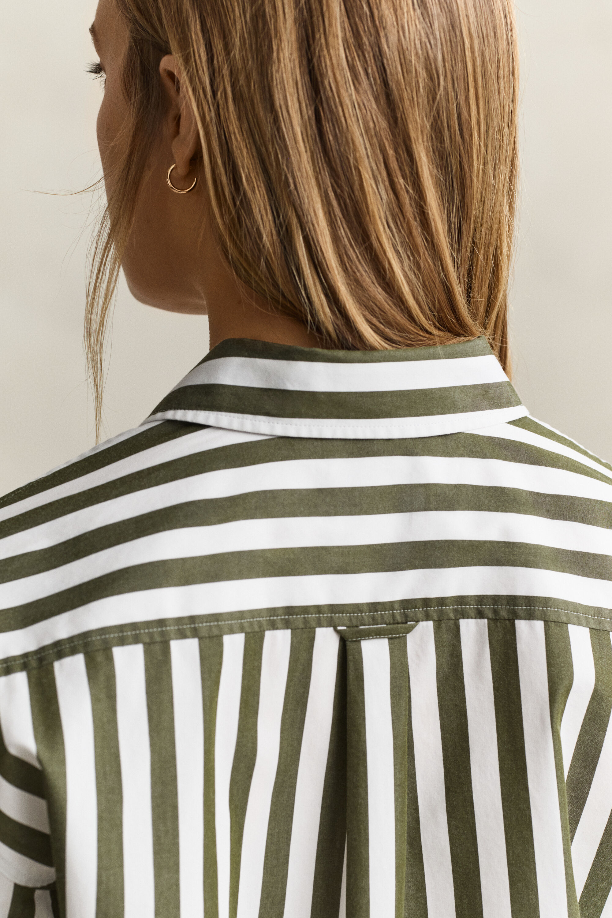 Relaxed Striped Poplin Shirt