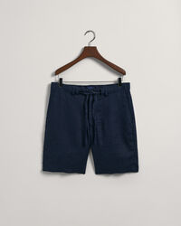 Relaxed Fit Linen Drawstring Shorts