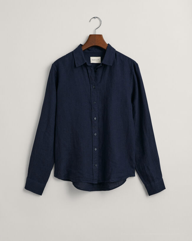 Regular Fit Linen Chambray Shirt